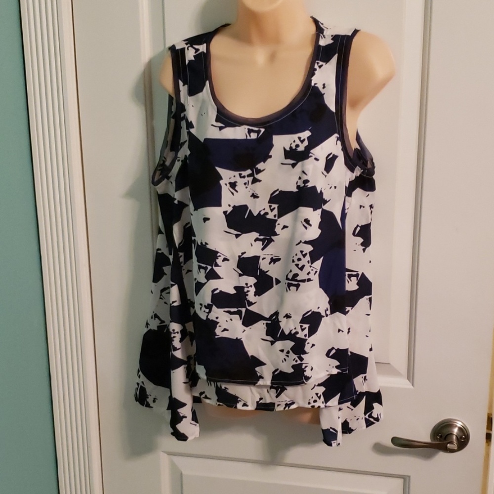 Sleeveless top.